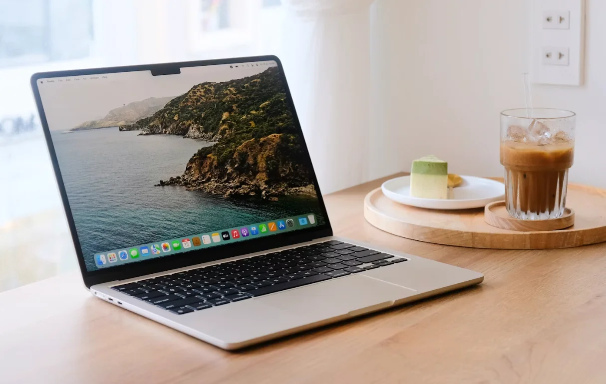 Laptop at home
